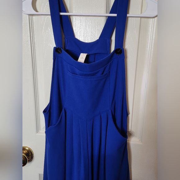 HALARA Vibrant Blue Knit Wide Leg Jumpsuit. Size Small. EUC - Picture 3 of 11